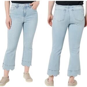 Laurie Felt Cropped Jeans Tulip Hem